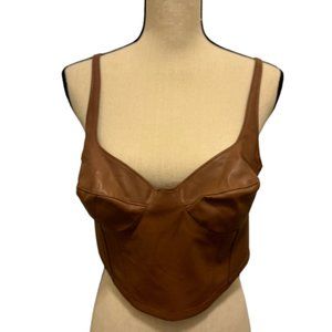 AFRM RIZA TOP IN BROWN SUGAR